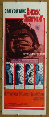 j881 SHOCK TREATMENT insert movie poster '64 can you take shock!