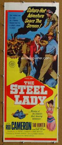 j894 STEEL LADY insert movie poster '53 Rod Cameron, Sahara Desert!