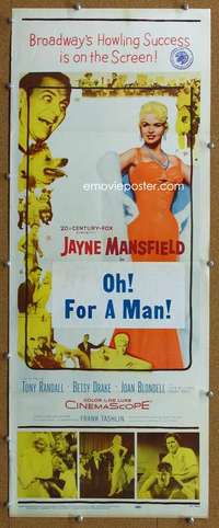 j971 WILL SUCCESS SPOIL ROCK HUNTER insert movie poster '57 Mansfield