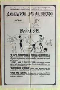 k948 BANANA PEEL one-sheet movie poster '63 Jeanne Moreau, Belmondo