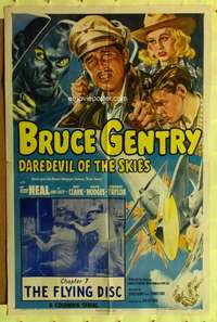 k908 BRUCE GENTRY DAREDEVIL OF THE SKIES Chap 7 one-sheet movie poster '49