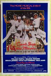 k898 CAN'T STOP THE MUSIC one-sheet movie poster '80 The Village People!