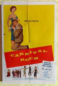 k896 CARNIVAL ROCK one-sheet movie poster '57 Bob Luman and The Shadows!