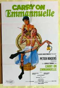 k894 CARRY ON EMMANNUELLE English one-sheet movie poster '78 English sex!