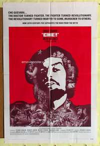 k883 CHE int'l one-sheet movie poster '69 Omar Sharif, Palance as Castro!