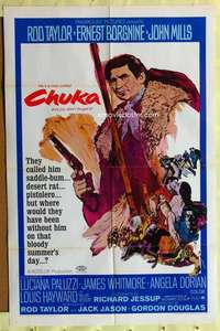 k878 CHUKA one-sheet movie poster '67 Rod Taylor, Ernest Borgnine