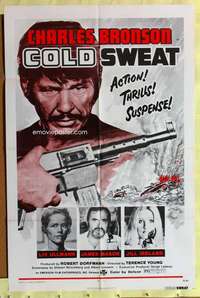 k867 COLD SWEAT one-sheet movie poster '74 Charles Bronson, Liv Ullman
