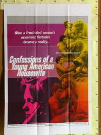 k861 CONFESSIONS OF A YOUNG AMERICAN HOUSEWIFE one-sheet movie poster '78