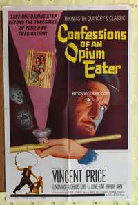 k860 CONFESSIONS OF AN OPIUM EATER one-sheet movie poster '62 Vincent Price