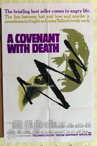 k852 COVENANT WITH DEATH one-sheet movie poster '67 George Maharis