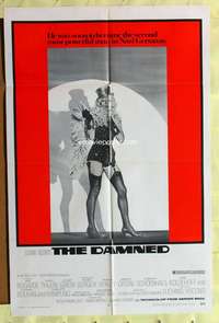 k835 DAMNED one-sheet movie poster '70 Luchino Visconti, WWII