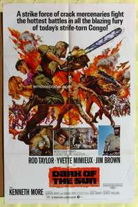 k830 DARK OF THE SUN one-sheet movie poster '68 Yvette Mimieux, Taylor
