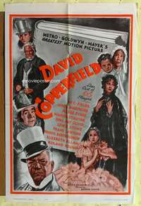 k828 DAVID COPPERFIELD one-sheet movie poster R62 W.C. Fields classic!