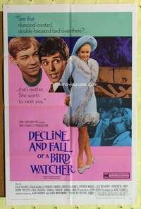 k818 DECLINE & FALL OF A BIRD WATCHER one-sheet movie poster '69 English!