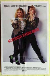 k813 DESPERATELY SEEKING SUSAN one-sheet movie poster '85 Madonna, Arquette
