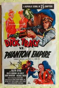 k802 DICK TRACY VS CRIME INC one-sheet movie poster R52 Ralph Byrd, serial