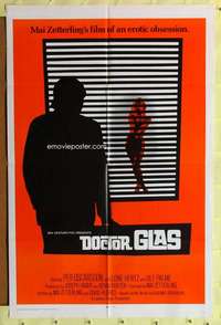 k793 DOCTOR GLAS one-sheet movie poster '69 Mai Zetterling, voyeur sex!