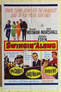 k788 DOUBLE TROUBLE one-sheet movie poster R62 Noonan, Swingin' Along!