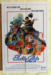 k774 ELECTRA GLIDE IN BLUE style B one-sheet movie poster '73 Robert Blake