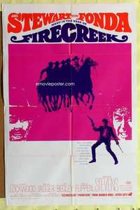 k760 FIRECREEK one-sheet movie poster '68 James Stewart, Henry Fonda