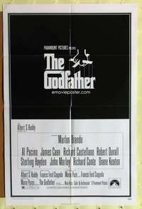 k738 GODFATHER one-sheet movie poster '72 Francis Ford Coppola classic!