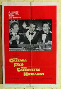 k717 HUSBANDS one-sheet movie poster '70 Ben Gazzara, Falk, Cassavetes