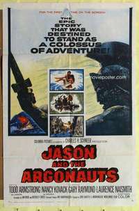 k701 JASON & THE ARGONAUTS one-sheet movie poster '63 Ray Harryhausen