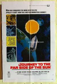 k686 JOURNEY TO THE FAR SIDE OF THE SUN one-sheet movie poster '69 sci-fi