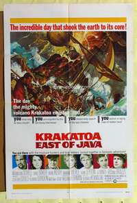 k673 KRAKATOA EAST OF JAVA style A one-sheet movie poster '69 Max Schell