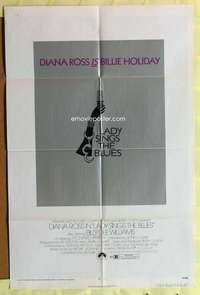 k669 LADY SINGS THE BLUES one-sheet movie poster '72 Diana Ross, Holiday