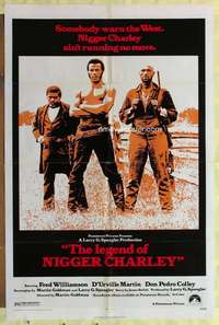 k663 LEGEND OF NIGGER CHARLEY one-sheet movie poster '72 Slave to Outlaw!