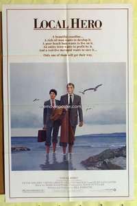 k655 LOCAL HERO one-sheet movie poster '83 Burt Lancaster, classic!