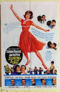 k652 LOOKING FOR LOVE one-sheet movie poster '64 Connie Francis, Jim Hutton