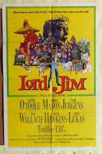 k650 LORD JIM one-sheet movie poster '65 Peter O'Toole, James Mason
