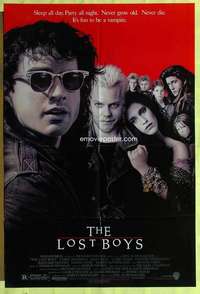 k645 LOST BOYS one-sheet movie poster '87 Kiefer Sutherland, Corey Feldman