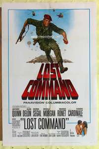 k644 LOST COMMAND one-sheet movie poster '66 Anthony Quinn in Algeria!