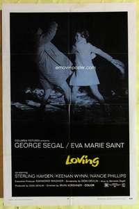 k630 LOVING one-sheet movie poster '70 George Segal, Eva Marie Saint