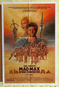 k625 MAD MAX BEYOND THUNDERDOME one-sheet movie poster '85 Mel Gibson