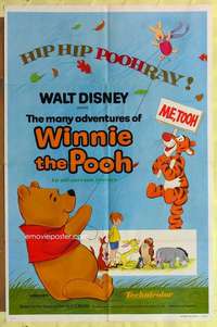 k606 MANY ADVENTURES OF WINNIE THE POOH one-sheet movie poster '77 Tigger!