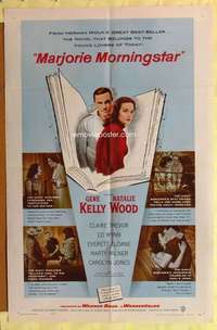 k605 MARJORIE MORNINGSTAR one-sheet movie poster '58 Kelly, Natalie Wood