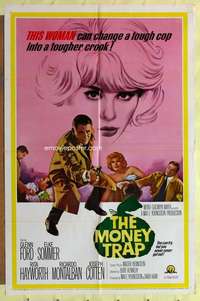 k585 MONEY TRAP one-sheet movie poster '65 Glenn Ford, Elke Sommer, Hayworth