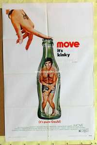 k576 MOVE one-sheet movie poster '70 Elliott Gould in Coke bottle art!