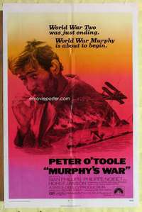 k565 MURPHY'S WAR one-sheet movie poster '71 Peter O'Toole in WWII!