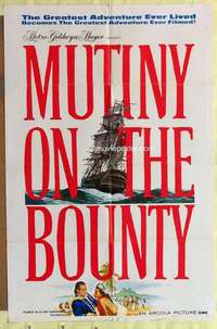 k562 MUTINY ON THE BOUNTY style A one-sheet movie poster '62 Marlon Brando