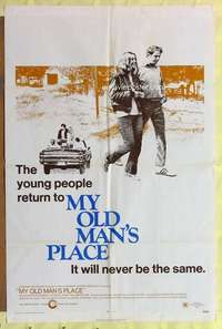 k555 MY OLD MAN'S PLACE one-sheet movie poster '71 first Michael Moriarty!