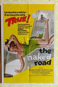 k550 NAKED ROAD one-sheet movie poster '59 Jeanne Rainer, Ronald Long