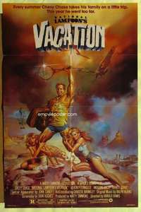 k547 NATIONAL LAMPOON'S VACATION one-sheet movie poster '83 Boris art!