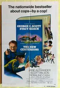 k546 NEW CENTURIONS one-sheet movie poster '72 George Scott, Stacy Keach