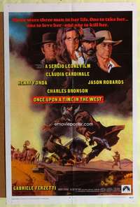 k529 ONCE UPON A TIME IN THE WEST one-sheet movie poster '68 Sergio Leone