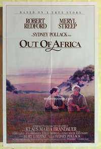 k512 OUT OF AFRICA one-sheet movie poster '85 Robert Redford, Meryl Streep
